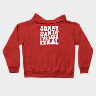 Sorry Santa I’ve been feral Kids Hoodie